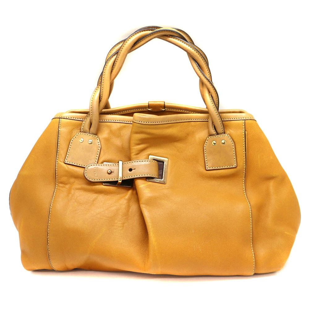 Chloe Camel handbag Brown leather Tan